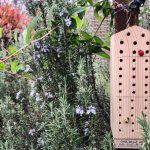 Un bee hotel installato in un giardino torinese - Foto p.g.c. progetto UrbanBEE